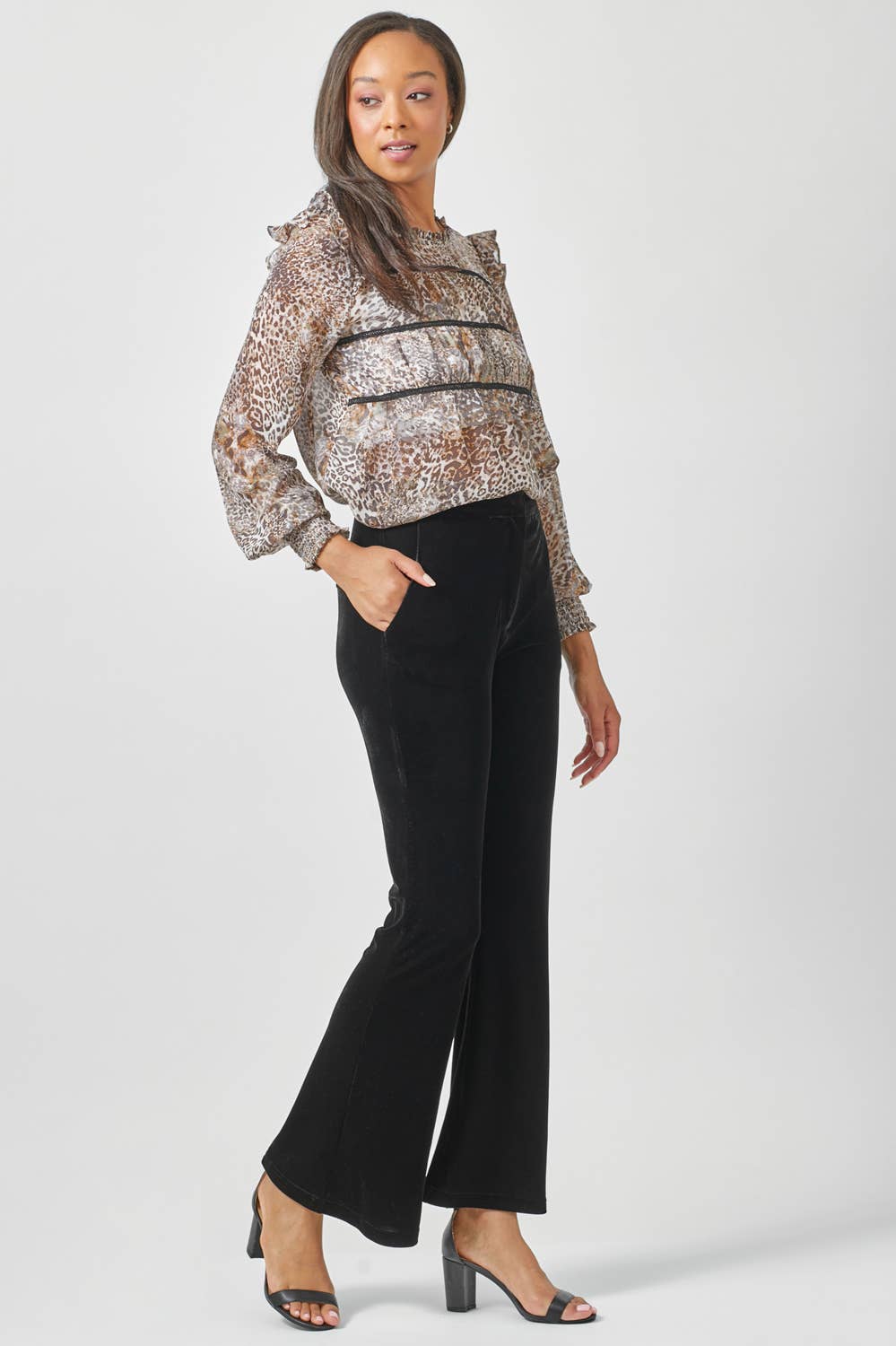 Velvet Flare Trousers - The Elevated Hippie