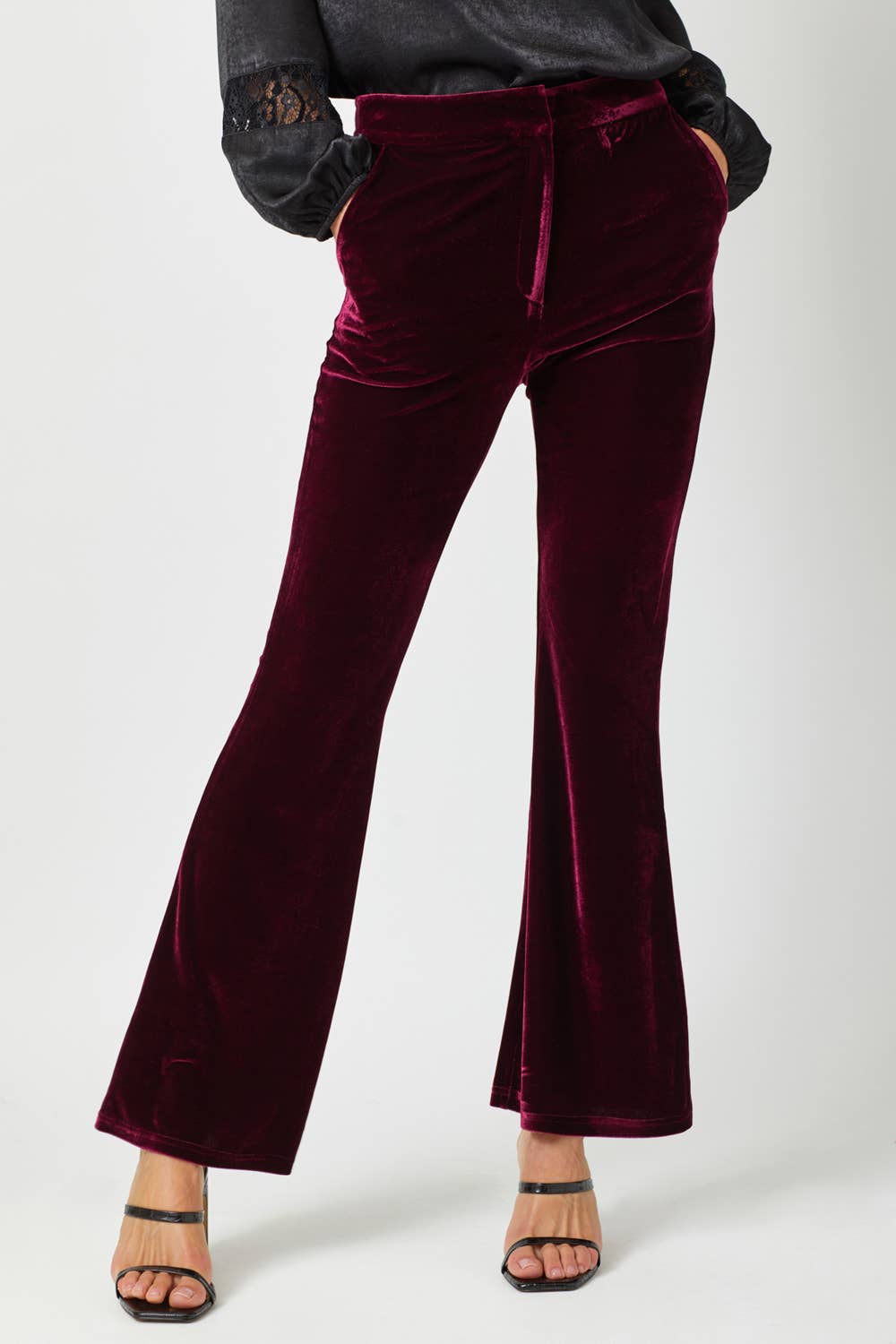 Velvet Flare Trousers - The Elevated Hippie