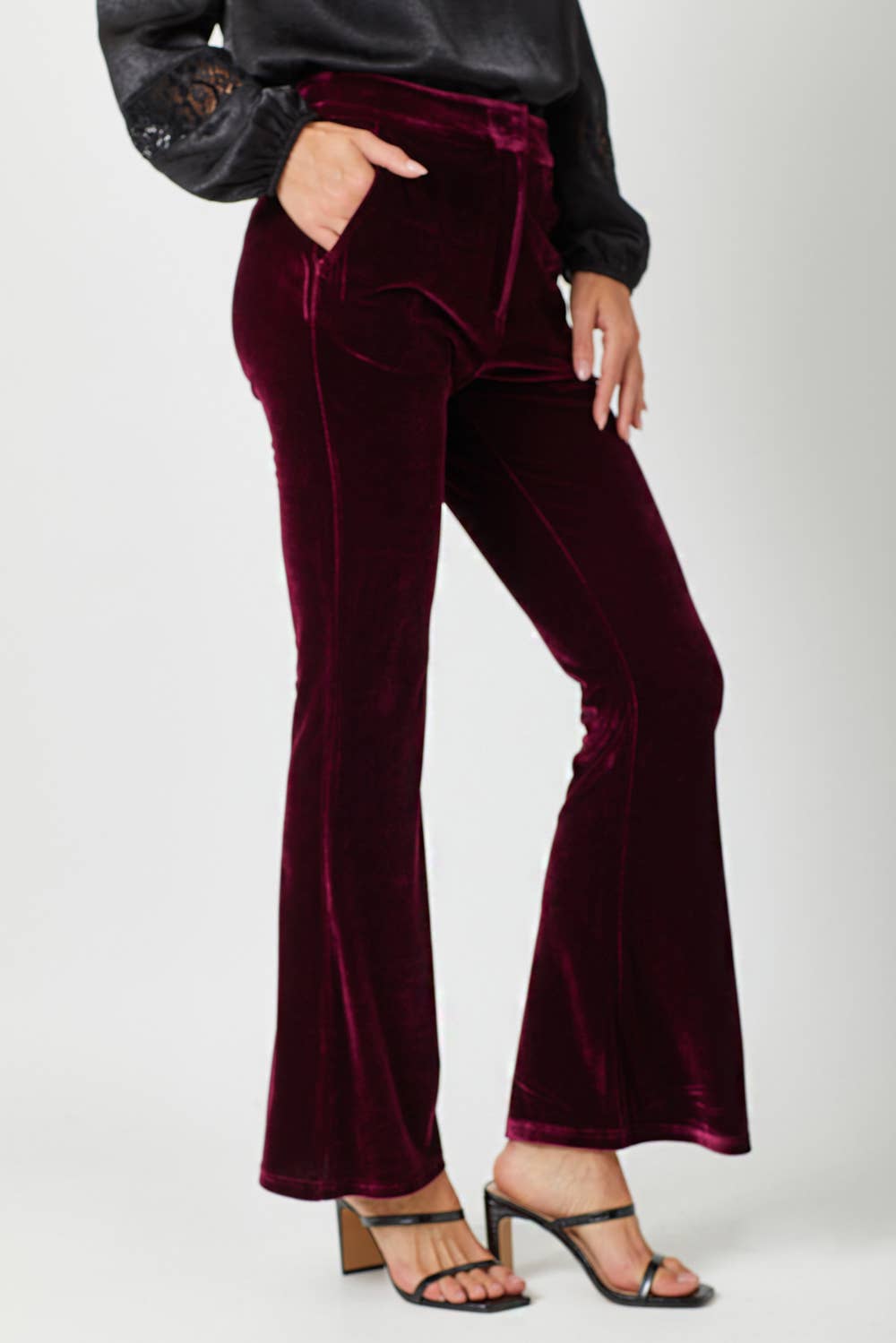 Velvet Flare Trousers - The Elevated Hippie