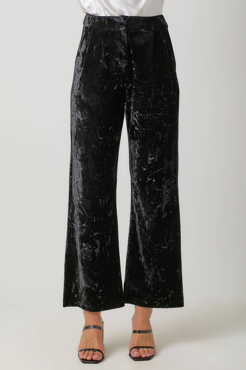 Crinkle Velvet Trousers - The Elevated Hippie