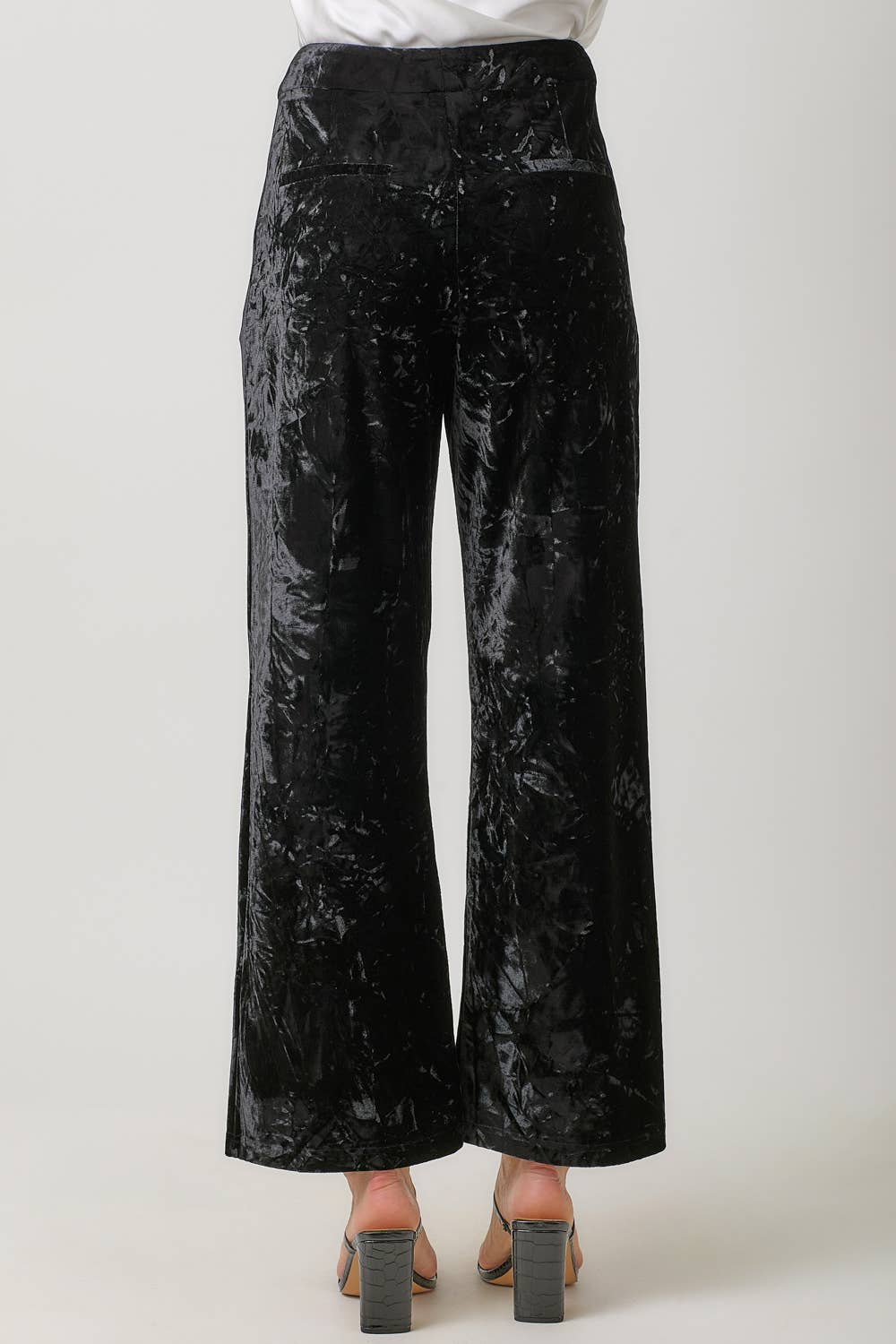 Crinkle Velvet Trousers - The Elevated Hippie