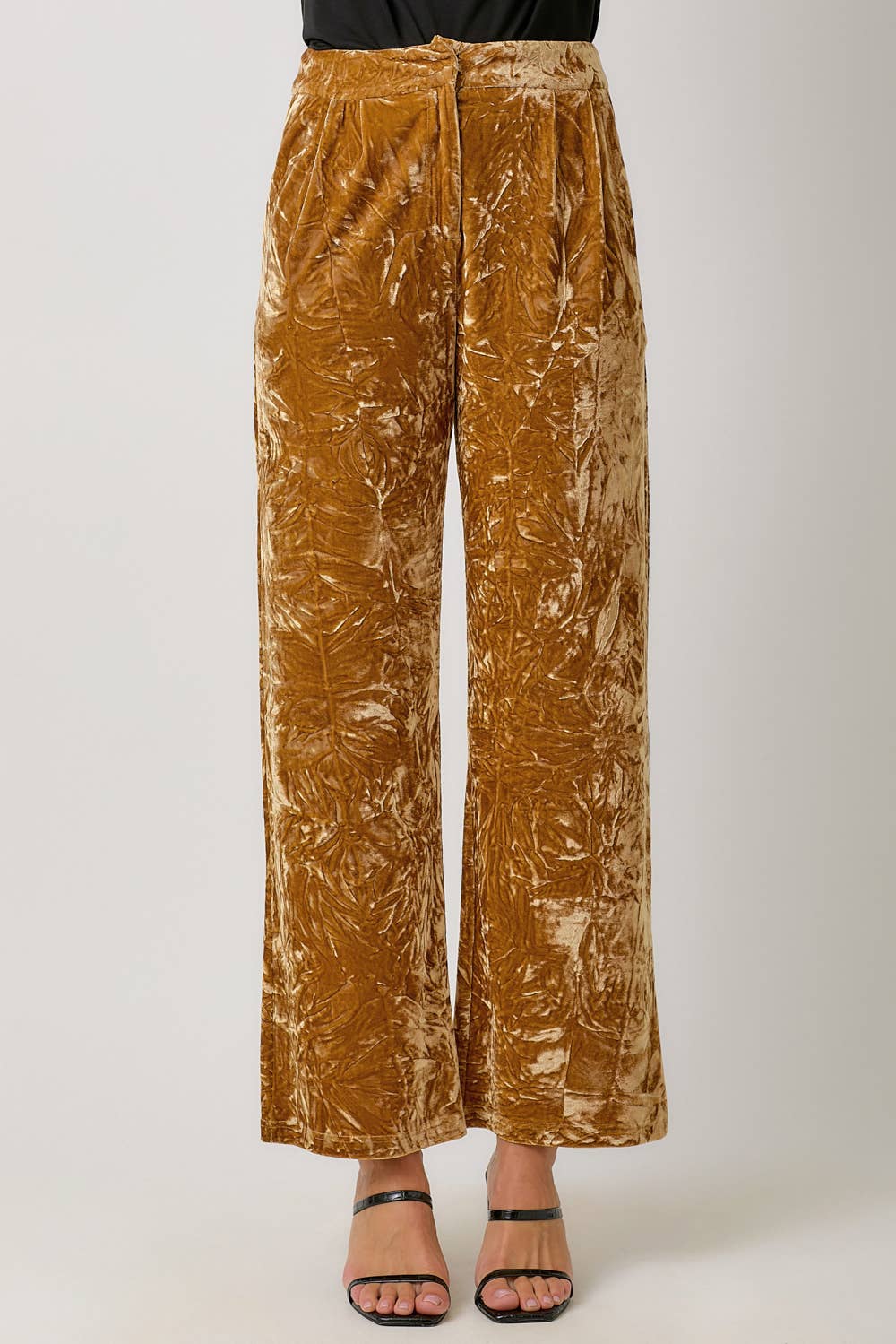 Crinkle Velvet Trousers - The Elevated Hippie