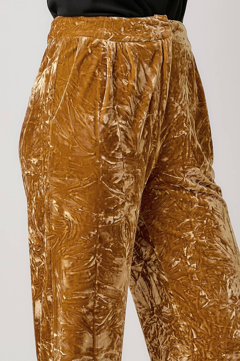 Crinkle Velvet Trousers - The Elevated Hippie