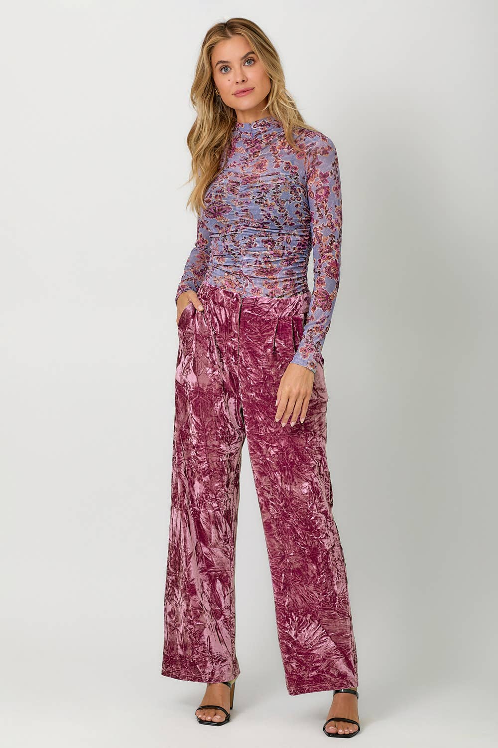 Crinkle Velvet Trousers - The Elevated Hippie
