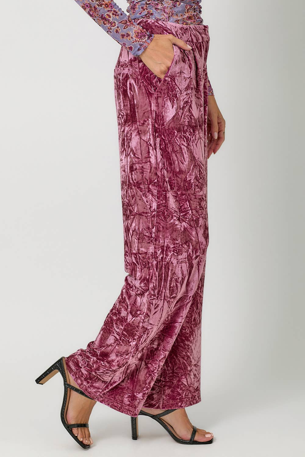 Crinkle Velvet Trousers - The Elevated Hippie