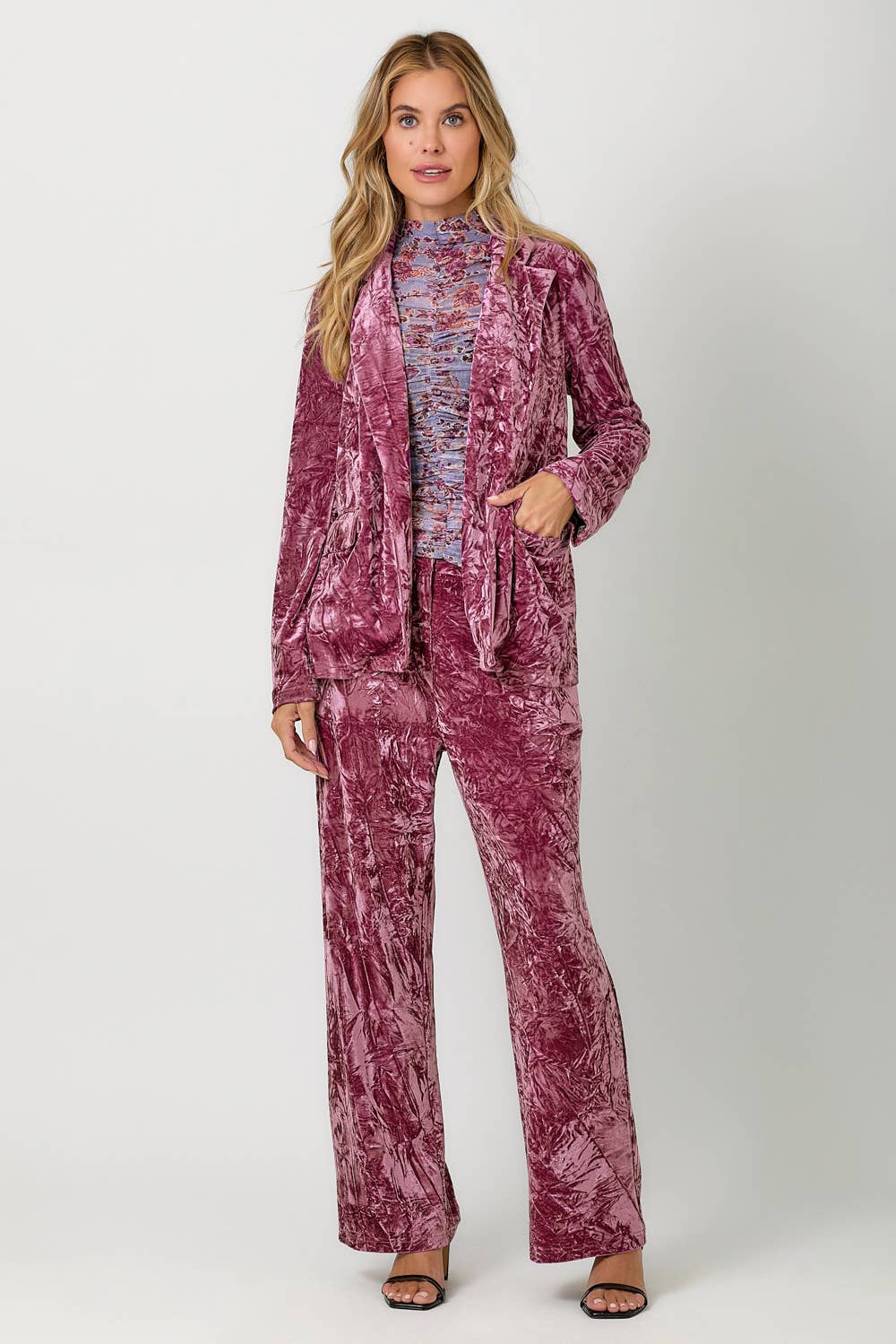 Crinkle Velvet Trousers - The Elevated Hippie