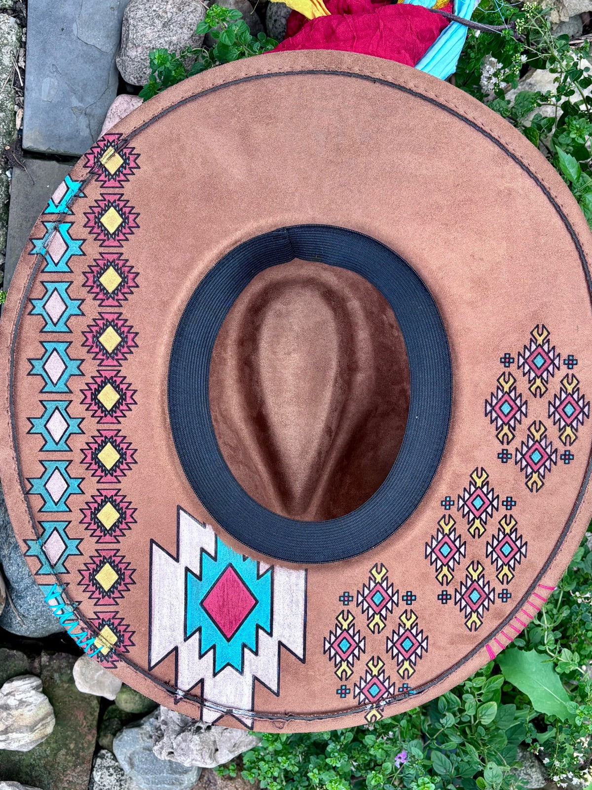 Southwest/Aztec Vegan Suede Ranchers Hat