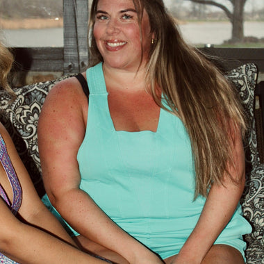 PLUS Blakeley Beach Please Romper – Washed Terry Romper with Pocket - The Elevated Hippie