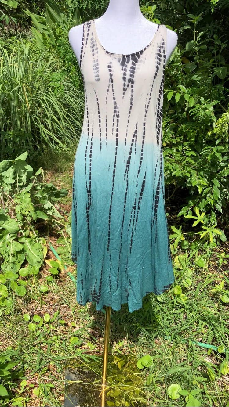 Rayon Crepe Tie-Dye Dress - The Elevated Hippie