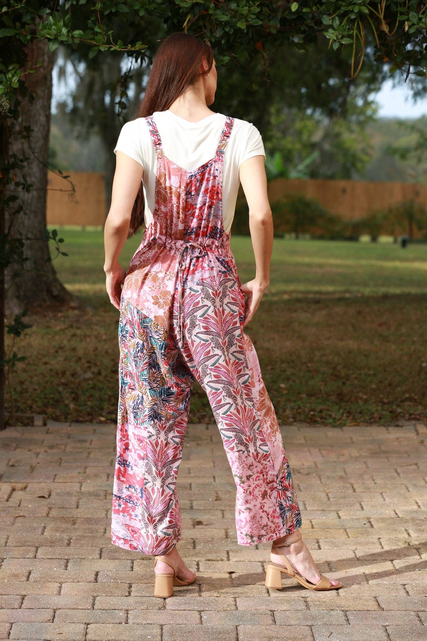 Floral Pink Hippie Overalls - The Elevated Hippie