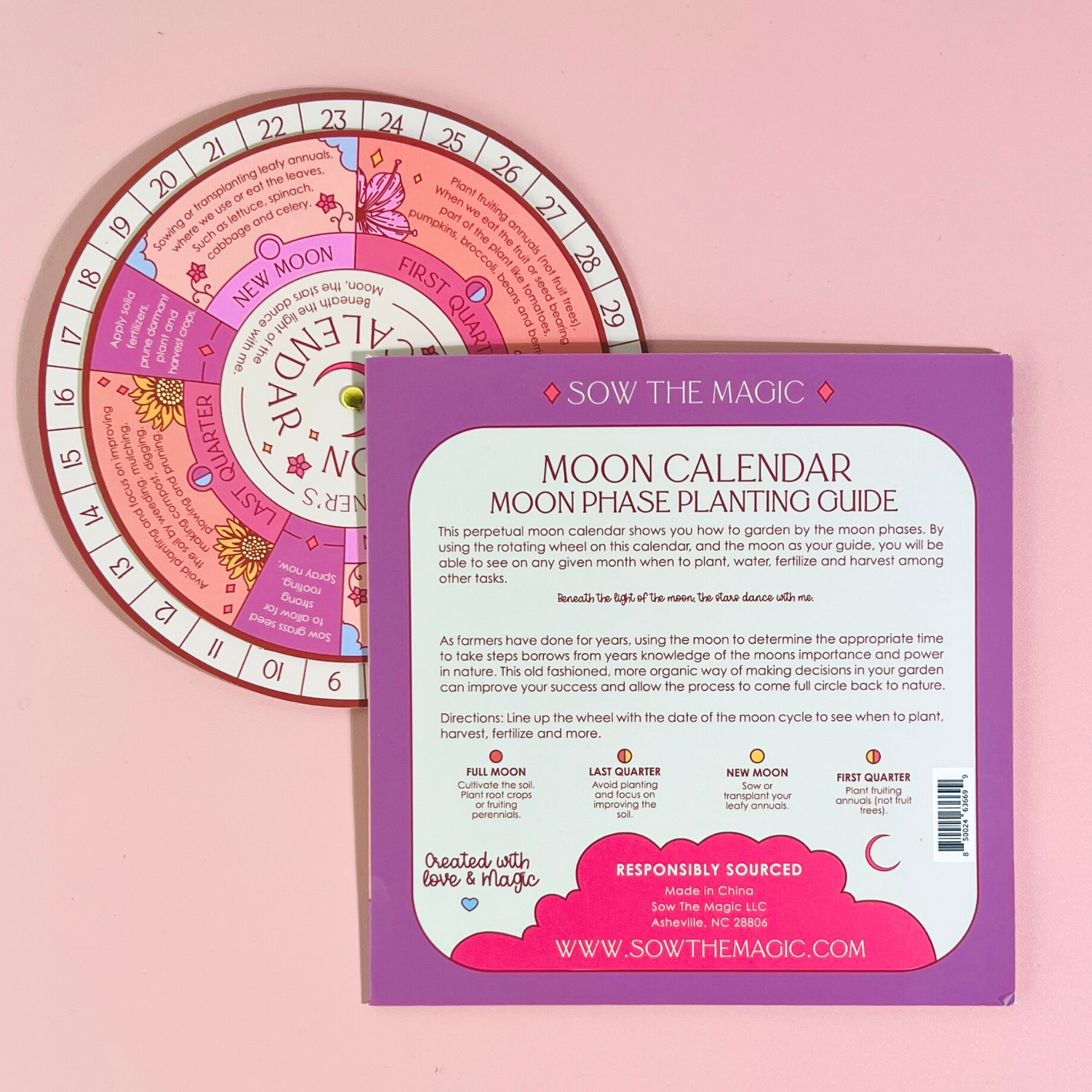 Moon Calendar Spinner Planting Guide - The Elevated Hippie
