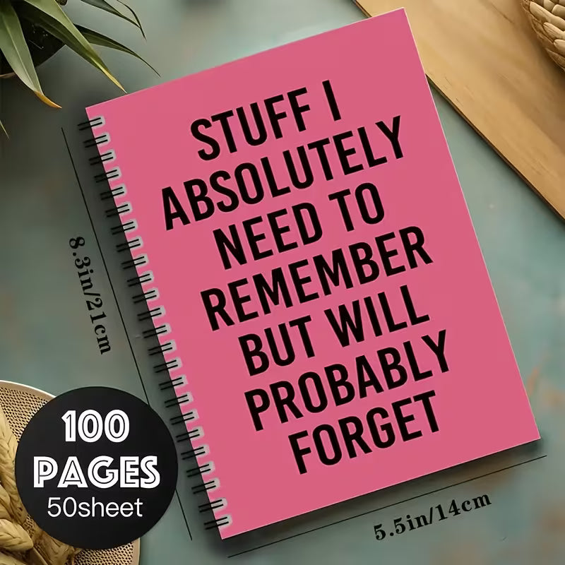 Funny Spiral Notebook boho clothing, festival outfit, hippie style apparel | Elevated Hippie