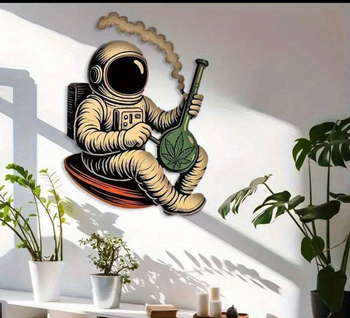 Iron Wall Art Space Man - The Elevated Hippie