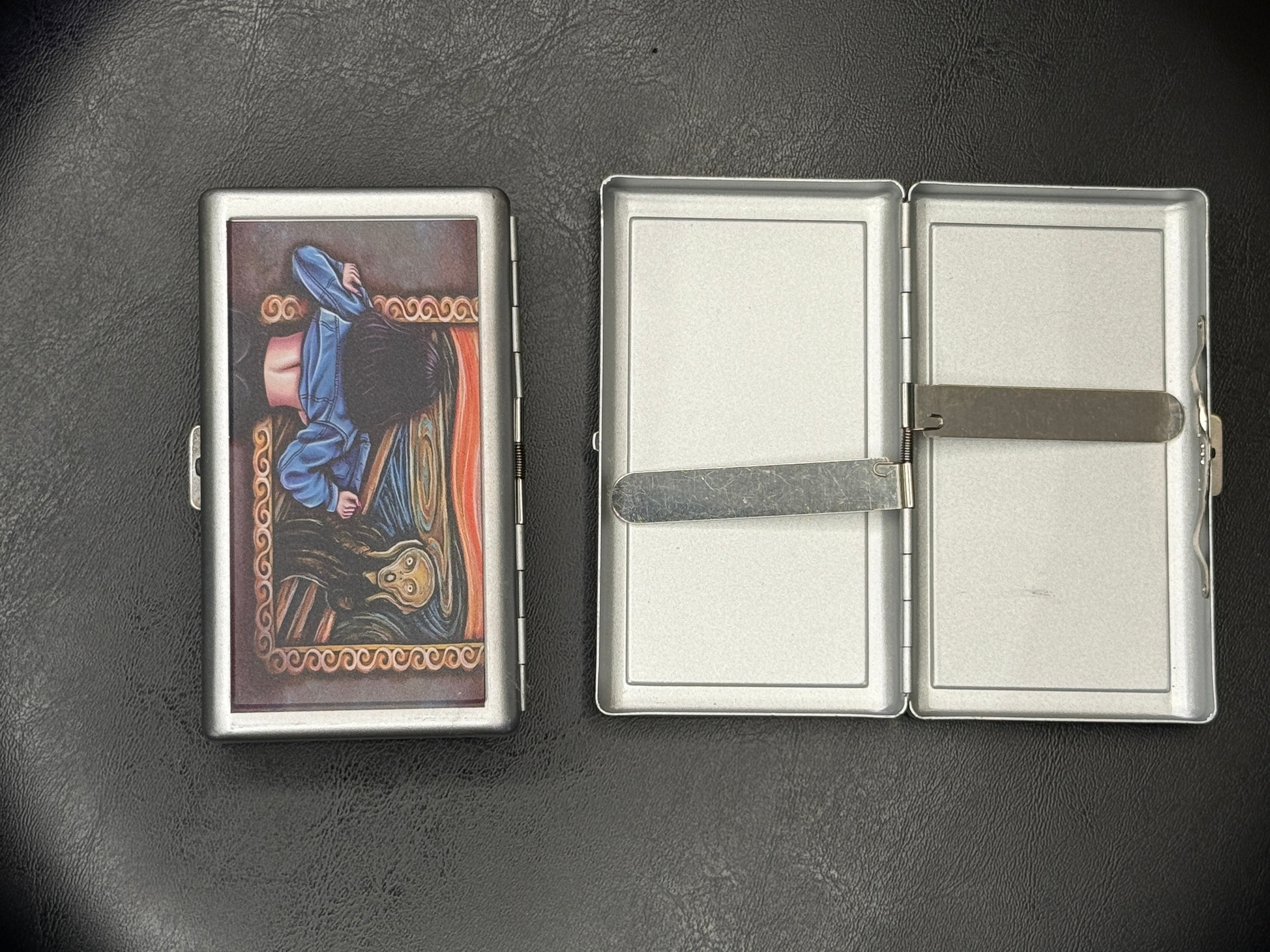 Recycled Aluminum Metal Cigarette Case | Slim Eco-Friendly Pocket Storage - The Elevated Hippie