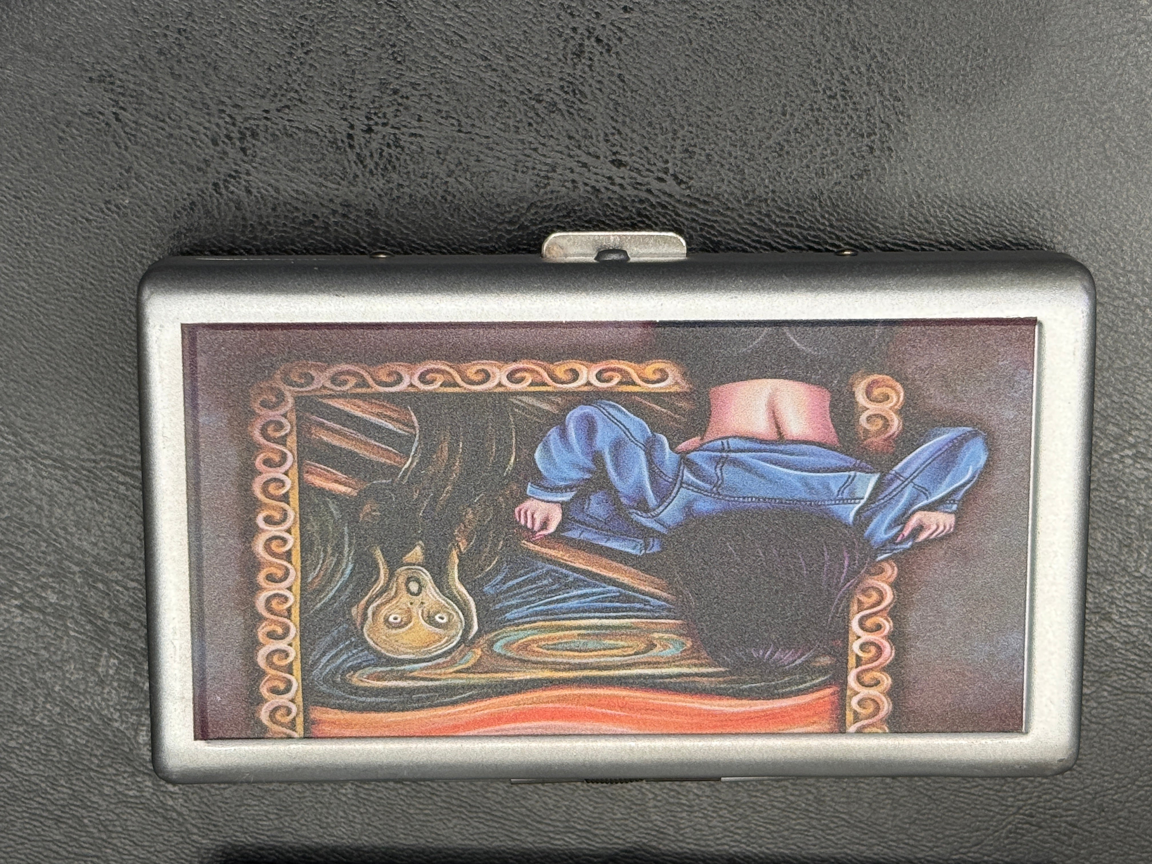 Recycled Aluminum Metal Cigarette Case | Slim Eco-Friendly Pocket Storage - The Elevated Hippie