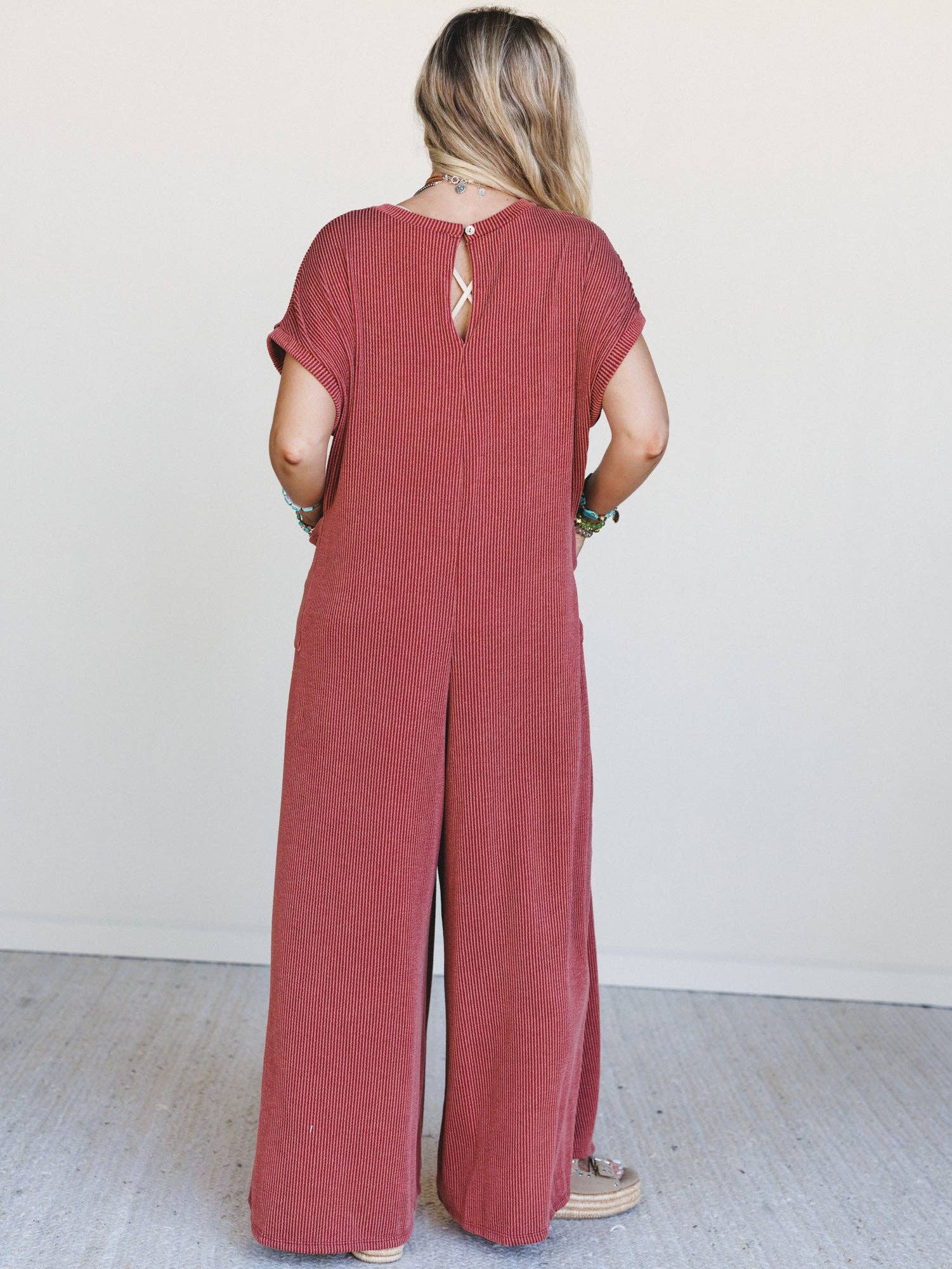 Moon Glow Jumpsuit - Rust - The Elevated Hippie