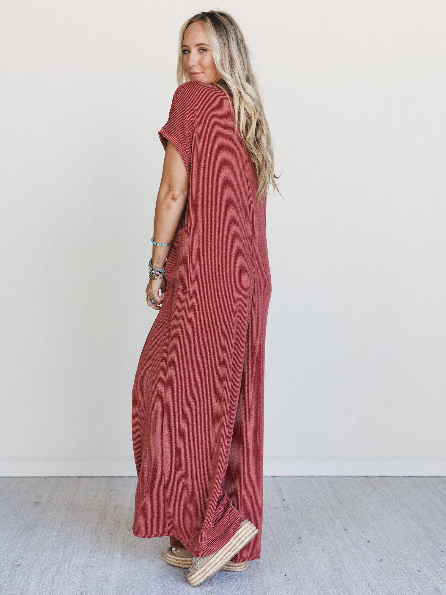 Moon Glow Jumpsuit - Rust - The Elevated Hippie