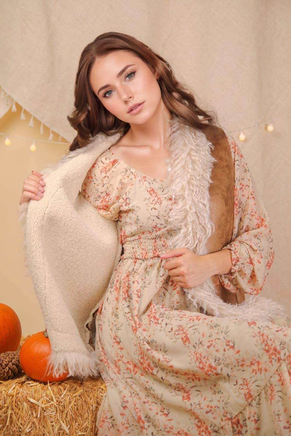 Sherpa Suede Boho Vest W/ Faux Fur - The Elevated Hippie