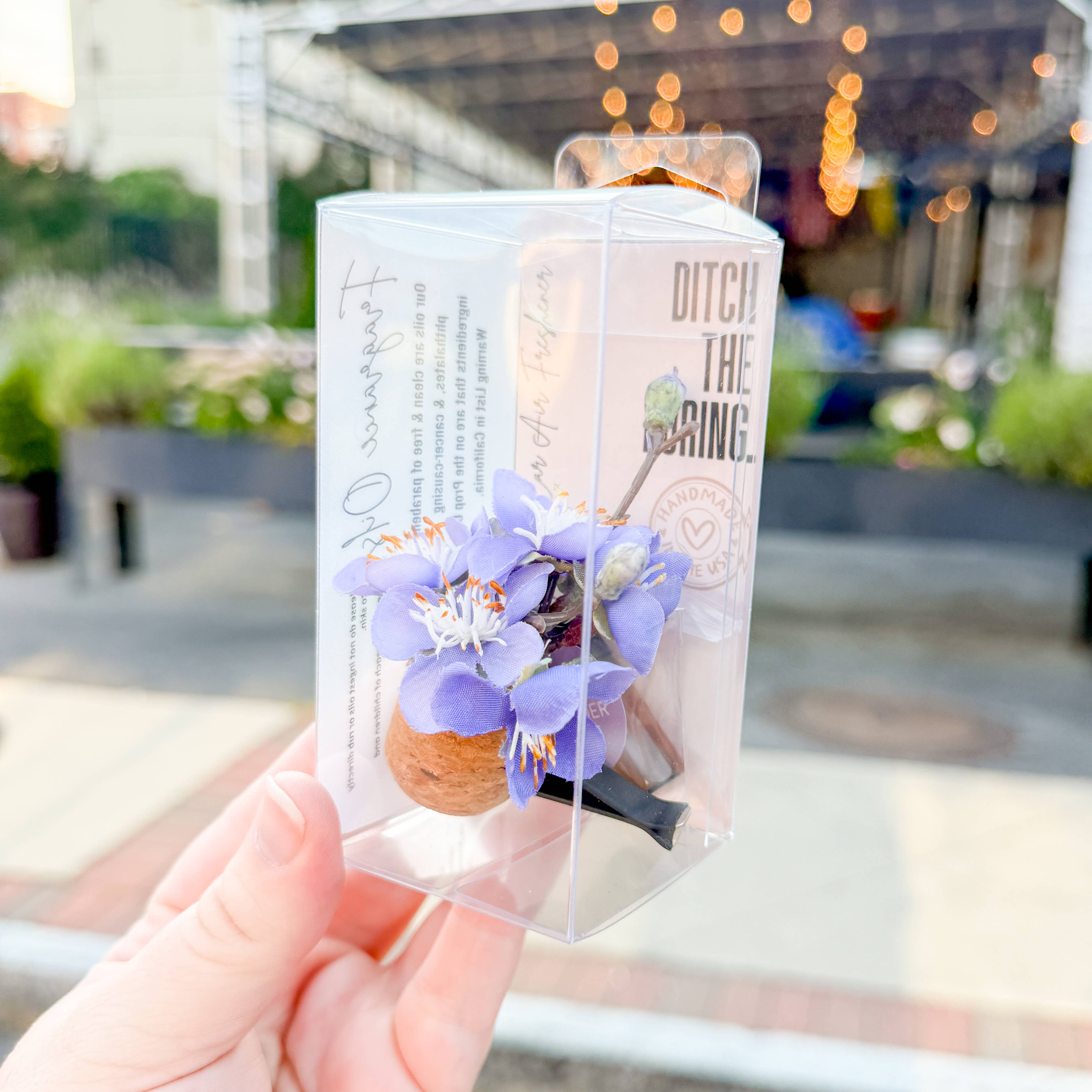 Purple Cherry Blossom Vent Clip Car Air Freshener (Reusable) - The Elevated Hippie