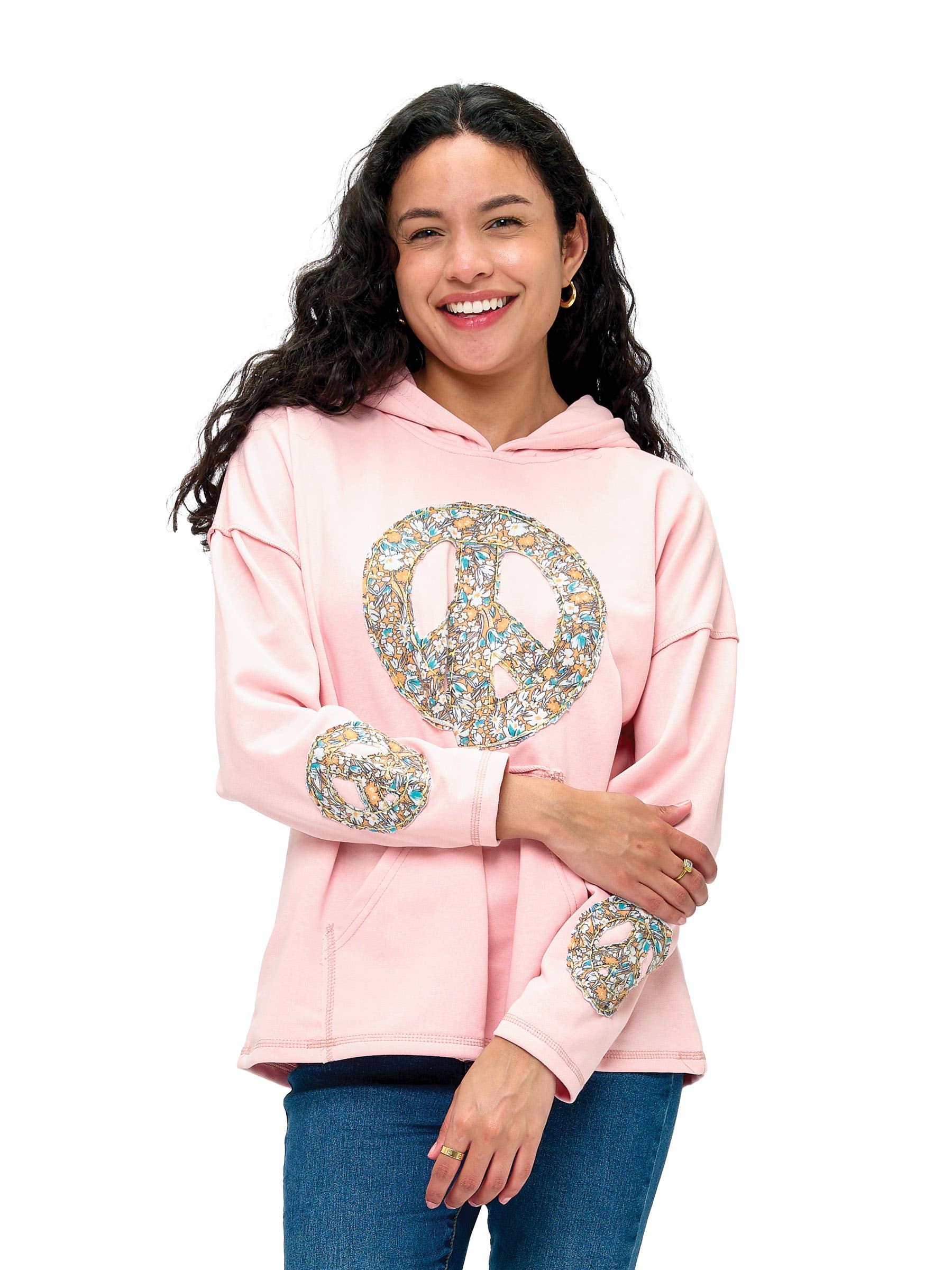 Hoodie Peace Sign Patch Handstitched (Reg. Price $19) - The Elevated Hippie