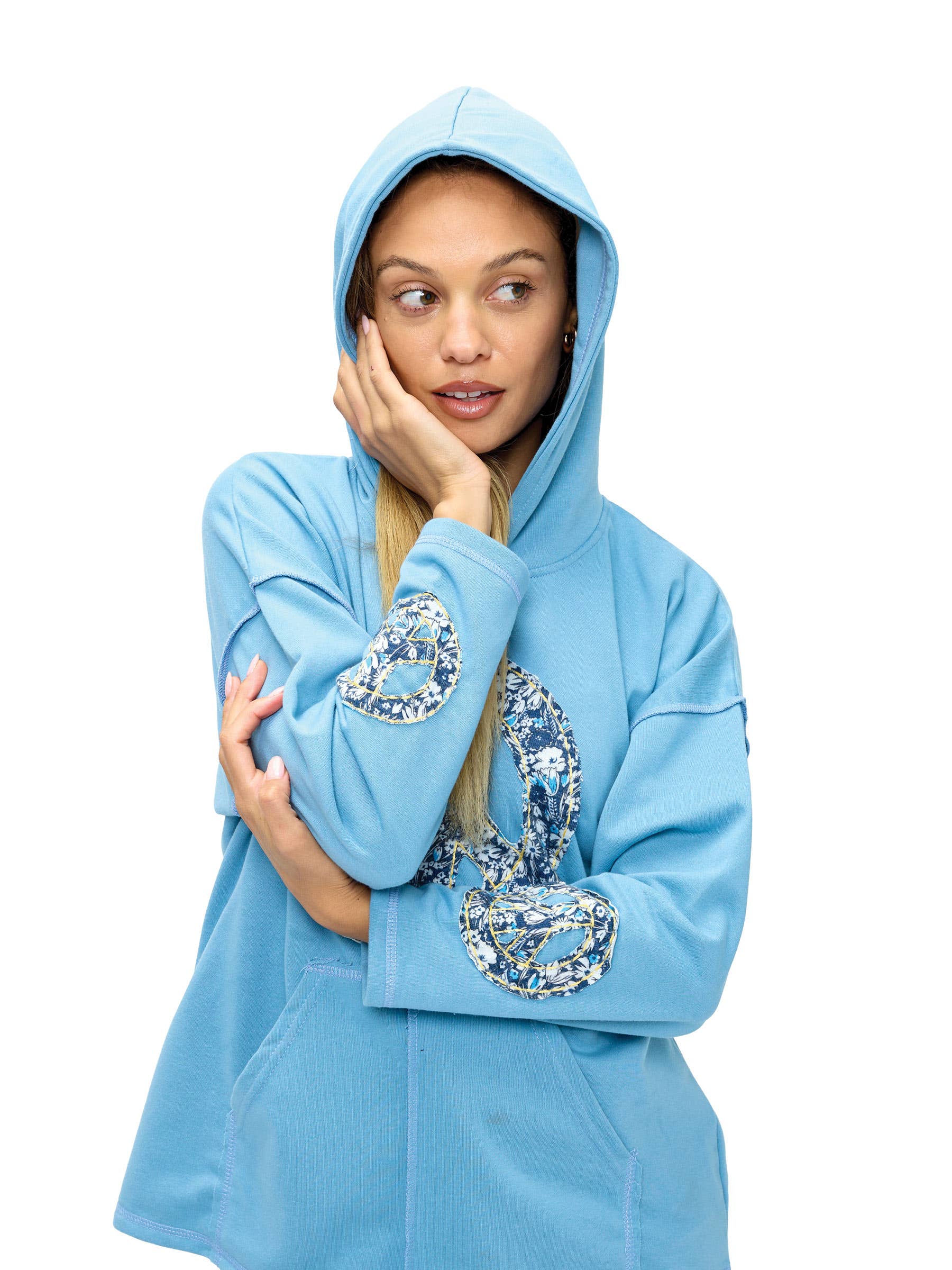 Hoodie Peace Sign Patch Handstitched (Reg. Price $19) - The Elevated Hippie