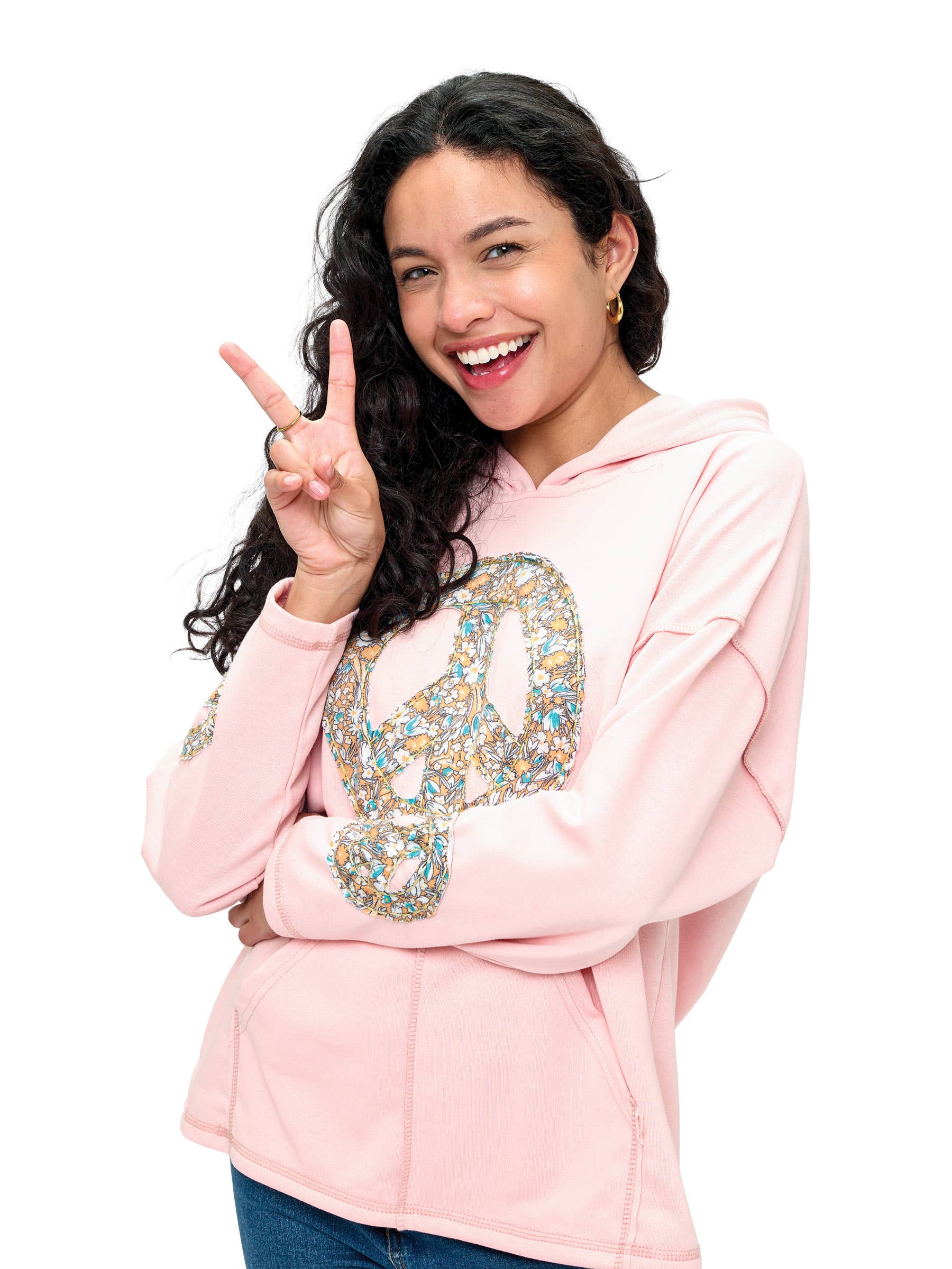 Hoodie Peace Sign Patch Handstitched (Reg. Price $19) - The Elevated Hippie