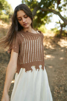 Crochet Cover Up Top boho clothing, festival outfit, hippie style apparel | Elevated Hippie