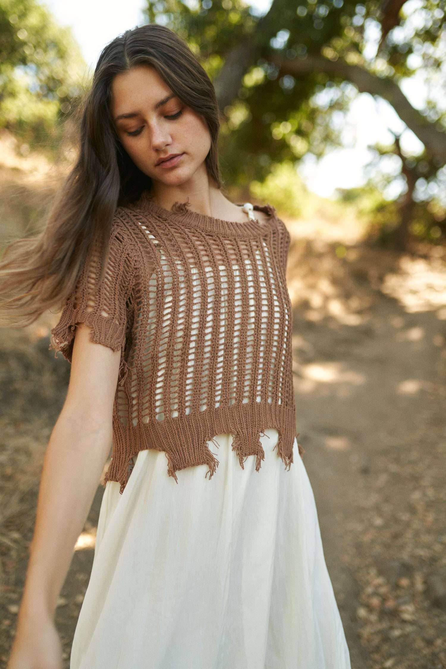 Crochet Cover Up Top boho clothing, festival outfit, hippie style apparel | Elevated Hippie