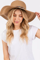 Evil Eye and Multi Design Band Wide Brim Straw Hat boho clothing, festival outfit, hippie style apparel | Elevated Hippie
