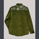 Solid Corduroy and Cotton Multi GD Print Men's shirt - The Elevated Hippie