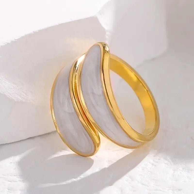 Marbled Duality Inlay Ring boho clothing, festival outfit, hippie style apparel | Elevated Hippie