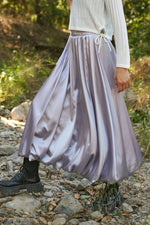 Solid Satin Skirt - The Elevated Hippie