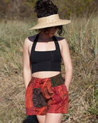 Patchwork Shorts boho clothing, festival outfit, hippie style apparel | Elevated Hippie