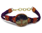 Acrylic Tree of Life Braided Leather Bracelet boho clothing, festival outfit, hippie style apparel | Elevated Hippie