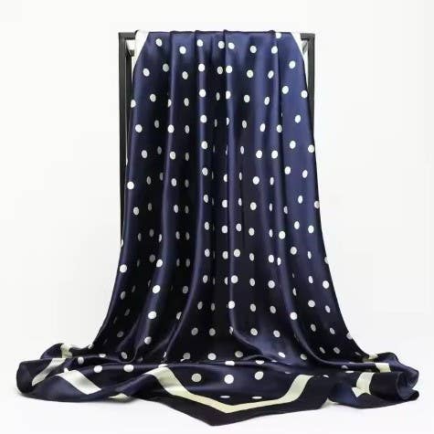 LARGE POLKA DOT PRINT BANDANA SCARF | 40SC694 boho clothing, festival outfit, hippie style apparel | Elevated Hippie