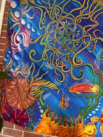 Tapestry / Hidden Stealy / Jellyfish Art / Steal Your Face Art / Festival Tapestry - The Elevated Hippie