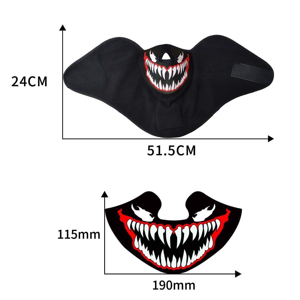 Mugsy Beatz LED Music Activate Face Masks boho clothing, festival outfit, hippie style apparel | Elevated Hippie