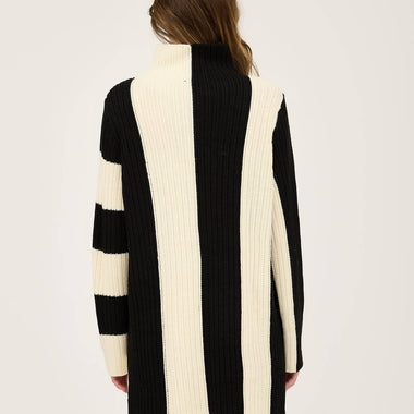 TWO TONE STRIPED MINI DRESS - The Elevated Hippie