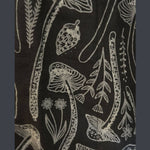Cotton 5 Pocket Overalls with Multi Mushroom Print - The Elevated Hippie
