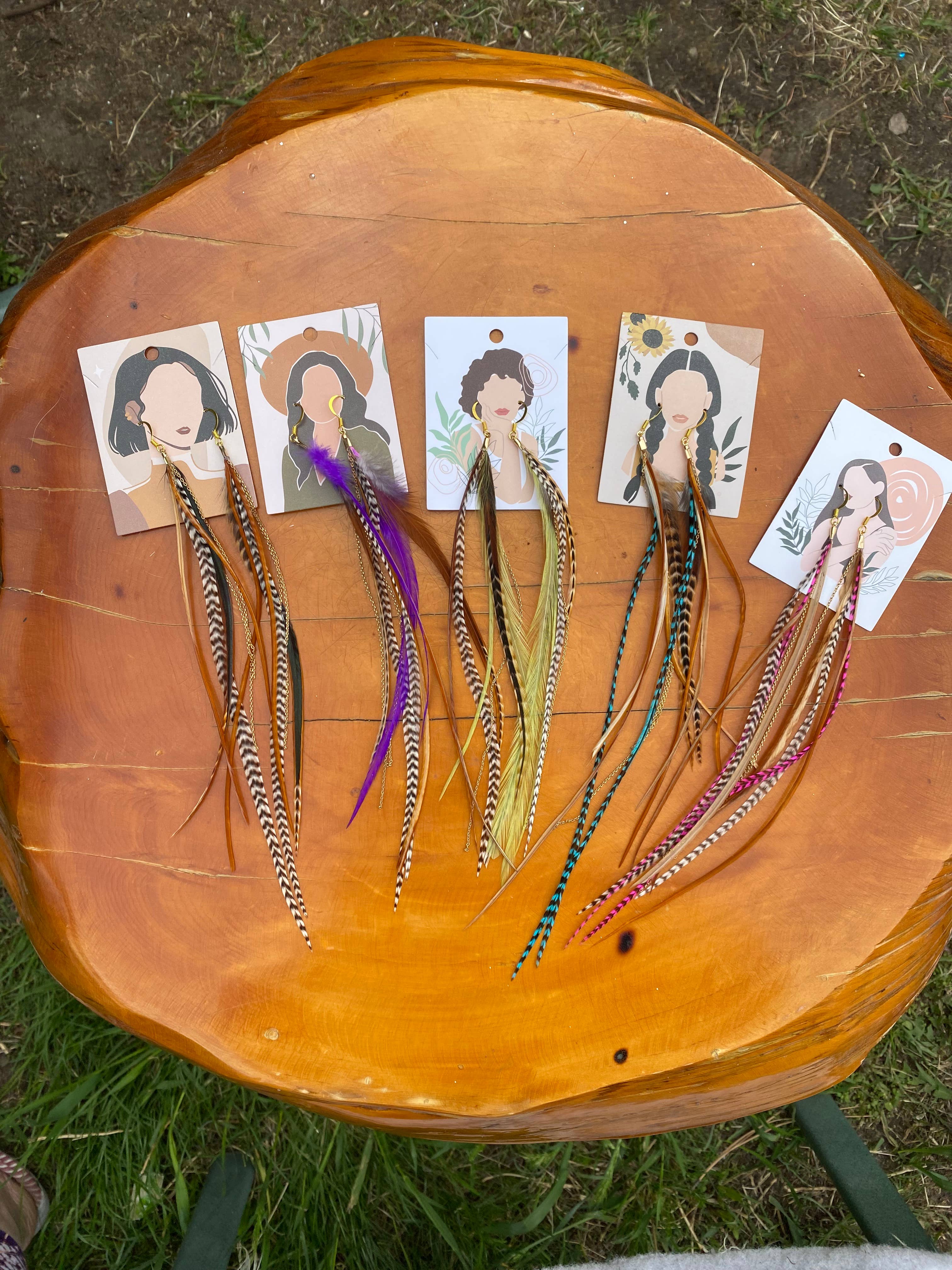 Free-Spirit Feather earrings  boho clothing, festival outfit, hippie style apparel | Elevated Hippie