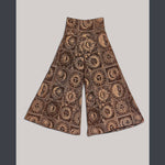 Cotton Wide Leg Celestial Print Pants with flat waistband - The Elevated Hippie