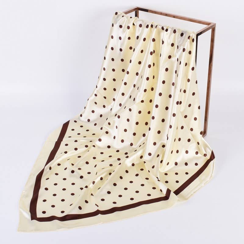 LARGE POLKA DOT PRINT BANDANA SCARF | 40SC694 boho clothing, festival outfit, hippie style apparel | Elevated Hippie