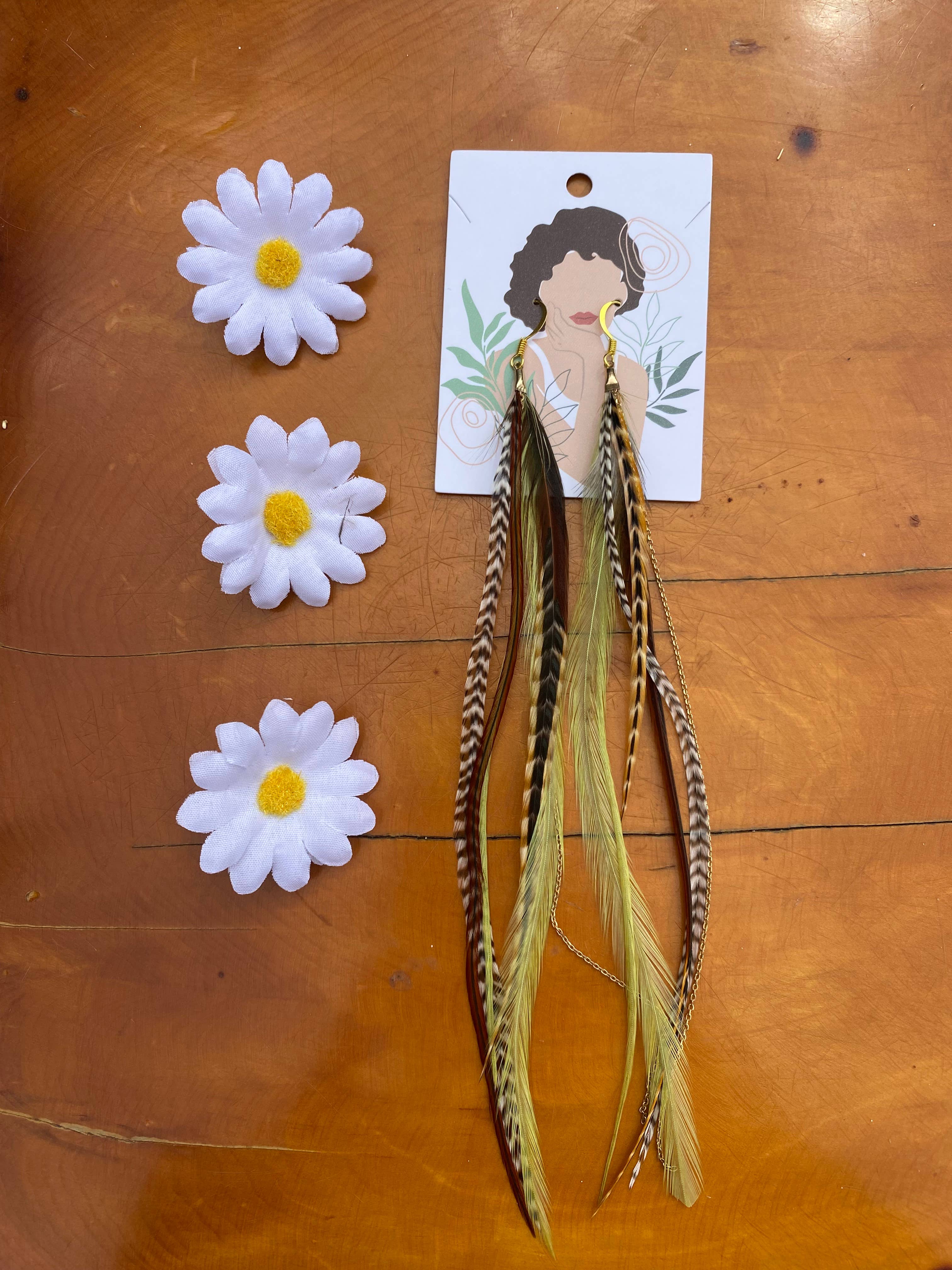 Free-Spirit Feather earrings  boho clothing, festival outfit, hippie style apparel | Elevated Hippie