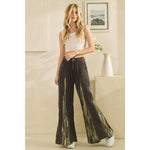WASHED CORDUROY WIDE LEG PANTS- Relaxed Fit - The Elevated Hippie