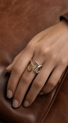 Luma Mixed Metal Adjustable Ring boho clothing, festival outfit, hippie style apparel | Elevated Hippie
