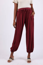 Stonewashed Harem Pants: Cuffed Hem (Fall Colors) boho clothing, festival outfit, hippie style apparel | Elevated Hippie