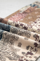 Khaki Patchwork Print Casual Jeans