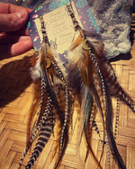 She's A Babe Moon Crystal Feather Boho Festival Earrings