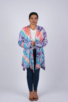 Colorful Tie Dye Cardigan boho clothing, festival outfit, hippie style apparel | Elevated Hippie