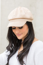 Suede Newsboy Cap - The Elevated Hippie